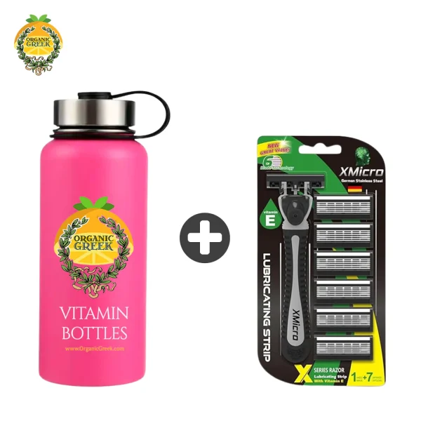 Pink Vitamin Bottles Organic